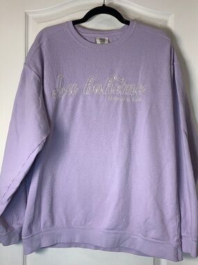 La Bohème Sweatshirt XL Lavender Cozy Lounge Paris Montmartre Comfort Colors